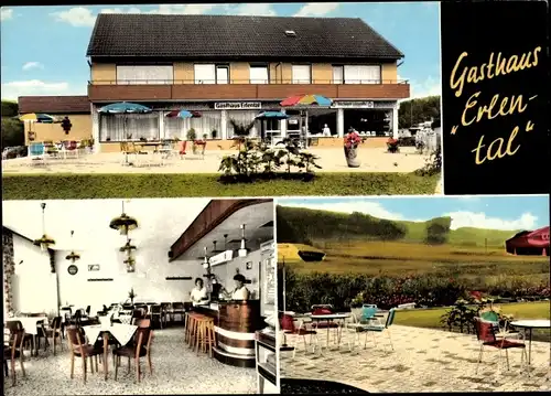 Ak Petze Sibbesse in Niedersachsen, Gasthaus Erlental, Garten, Bar