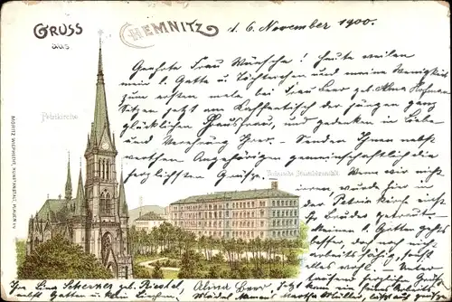 Litho Chemnitz in Sachsen, Petrikirche