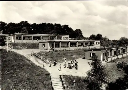Ak Dommitzsch an der Elbe Sachsen, Betriebsferienlager des VEB Gummiwerke Elbe