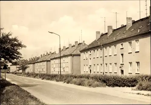 Ak Ostrau in Sachsen, Oschatzer Straße, Wohnhäuser