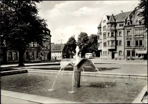 Ak Döbeln in Mittelsachsen, Karl Marx Platz, Fontäne