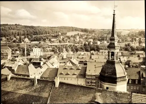 Ak Roßwein in Sachsen, Panorama, Turm