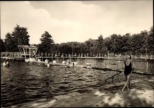 Ak Bad Düben an der Mulde Sachsen, Freibad Hammermühle