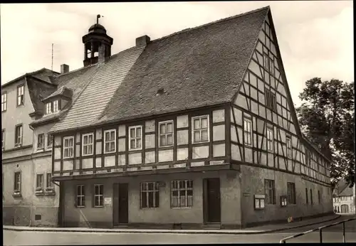 Ak Bad Düben an der Mulde Sachsen, Die alte Post, Fachwerkhaus