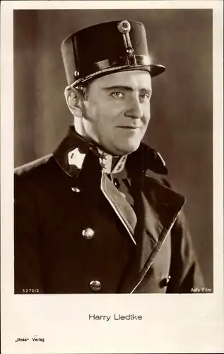 Ak Schauspieler Harry Liedtke, Portrait, Uniform, Ross Verlag 3272 2