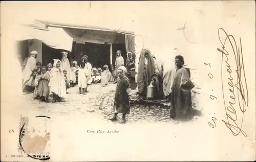 Ak Une Rue Arabe