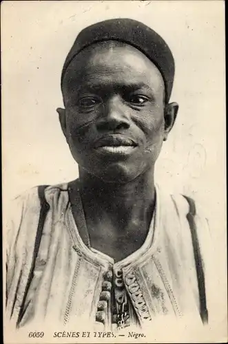 Ak Mostaganem Oran Algerien, Scenes et Types, Négro, Portrait