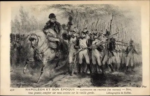 Künstler Ak Napoleon et son Epoque, Campagne de France, les recrues
