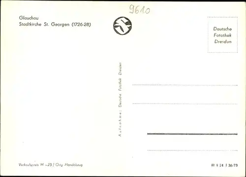 Ak Glauchau in Sachsen, Innenansicht von der Stadtkirche St. Georgen