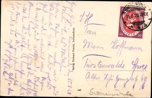 Ak Świnoujście Swinemünde Pommern, Leuchtturm