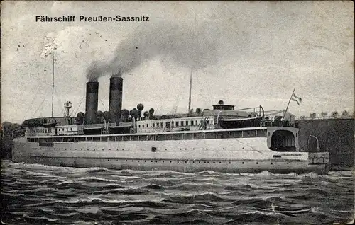 Ak Fährschiff Preußen-Sassnitz