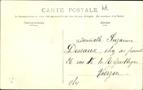 Ak 1. April, Ier Avril, Blüte, Fisch, Lilie