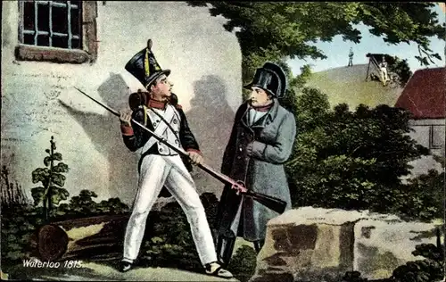 Ak Waterloo Wallonisch Brabant, Kein Zutritt, 1815