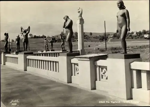 Ak Oslo Norwegen, Fra Vigelands