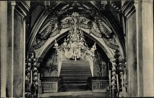 Ak Sedlec Sedletz Kutná Hora Kuttenberg Mittelböhmen, Kostnice Sedlec, Sedletz Ossarium