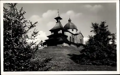 Ak Rožnov pod Radhoštěm Rosenau unter Radhost Region Zlin, Kaple