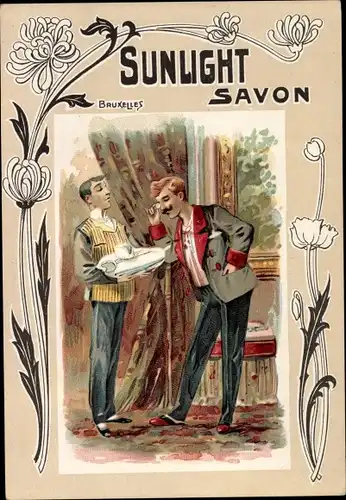 Litho Sunlight Savon, Zeepziederijen Gebroeders Kever, Vorst Zuid bij Brussel Werkhuizen en Bureelen