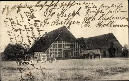 Ak Lauenbrück in Niedersachsen, Gasthaus zur Eisenbahn