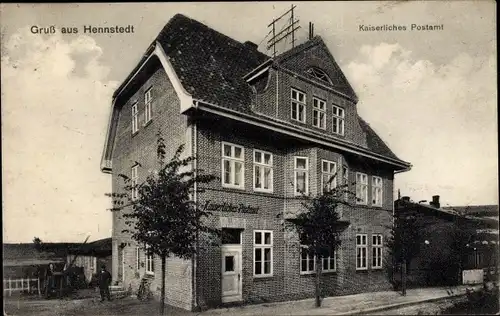 Ak Hennstedt in Dithmarschen, Kaiserliches Postamt
