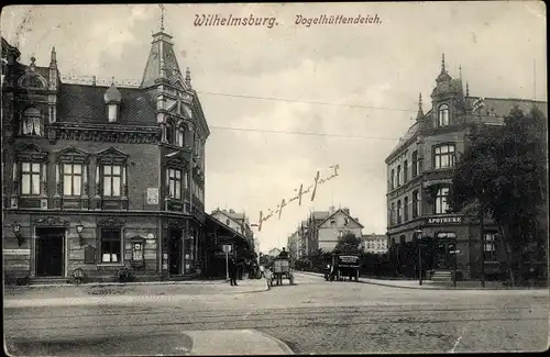 Ak Hamburg Wilhelmsburg, Vogelhüttendeich, Apotheke