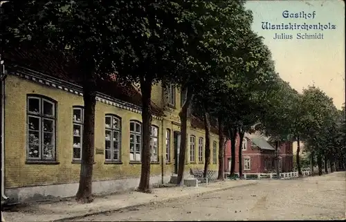 Ak Ulsniskirchenholz Kirchenholz Ulsnis an der Schlei, Gasthof