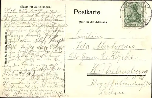 Ak Hennstedt in Dithmarschen, Straßenpartie im Ort