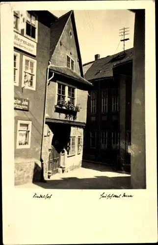 Ak Jena in Thüringen, Altes Haus in der Schlossgasse, Schneidermeister Hermann