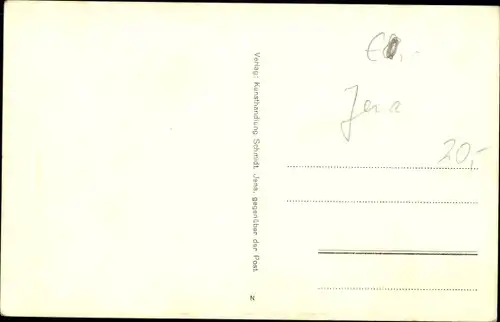 Ak Jena in Thüringen, Altes Haus in der Schlossgasse, Schneidermeister Hermann