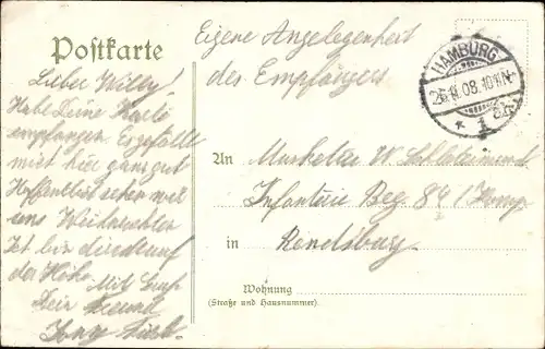 Regiment Ak Hamburg, Infanterie Regiment No. 76, 2. Hanseatisches