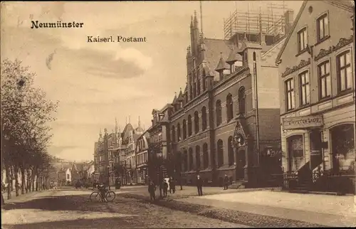 Ak Neumünster in Holstein, Kaiserliches Postamt