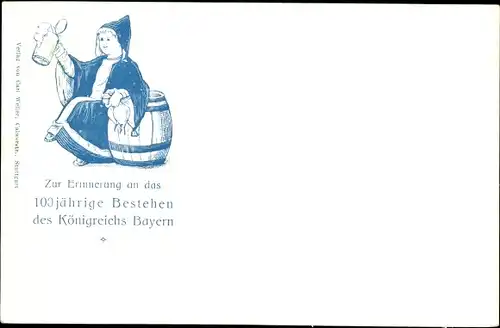 Ganzsachen Ak Bayerns erste Briefmarke, Maximilian Joseph, Prinzregent Luitpold von Bayern