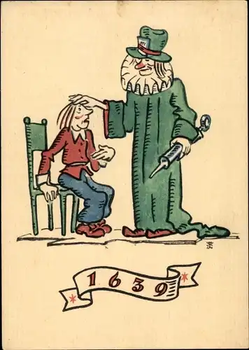 Ak Behandlung hämorrhoidaler Erkrankungen 1639, Xylidrin, Chemische Werke Albert, Wiesbaden Biebrich