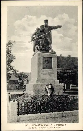 Ak Dennewitz Niedergörsdorf in Brandenburg, Bülow Denkmal