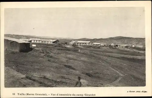 Ak Taza Marokko, Maroc Oriental, Vue d'ensemble du camp Girardot