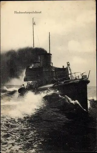 Ak Deutsches Kriegsschiff, Hochseetorpedoboot, Flottenbund Deutscher Frauen