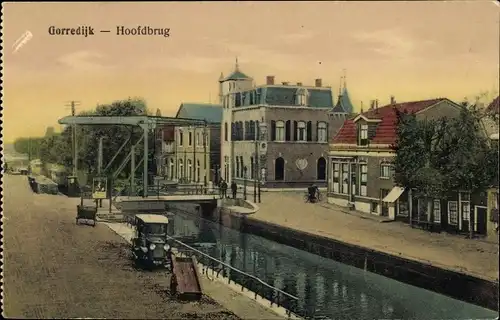 Ak Gorredijk Opsterland Friesland Niederlande, Hoofdbrug