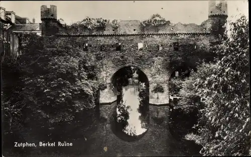 Ak Zutphen Gelderland, Berkel Ruine