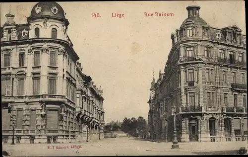 Ak Liège Lüttich Wallonien, Rue Raikem