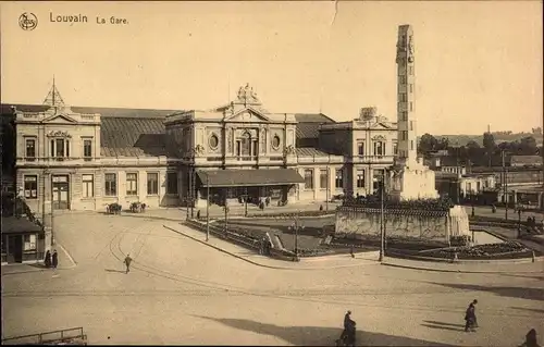 Ak Louvain Leuven Flämisch Brabant, La Gare