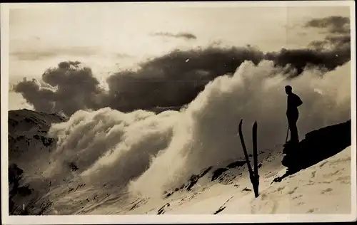 Ak Tirol Österreich, Nebel am Sidanjoch, Zillertal, Finsiggrund