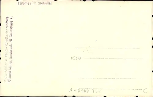 Ak Fulpmes in Tirol, Ort im Stubaital