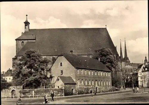 Ak Halle an der Saale, Moritzkirche, Straßenansicht