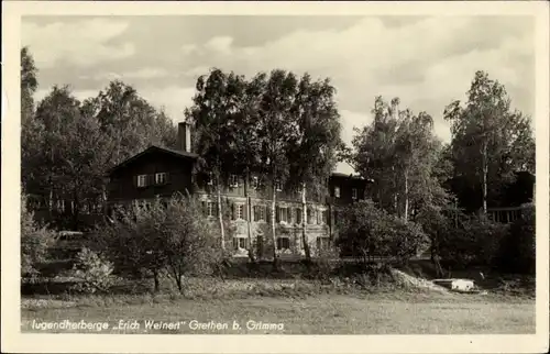 Ak Grethen Parthenstein in Sachsen, Jugendherberge Erich Weinert