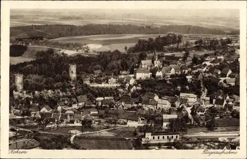 Ak Kohren Sahlis Frohburg Sachsen, Fliegeraufnahme