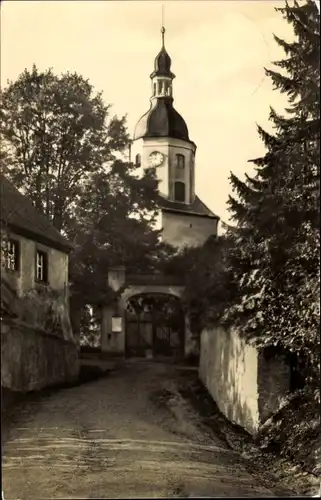 Ak Nerchau Grimma in Sachsen, Aufgang zur Kirche