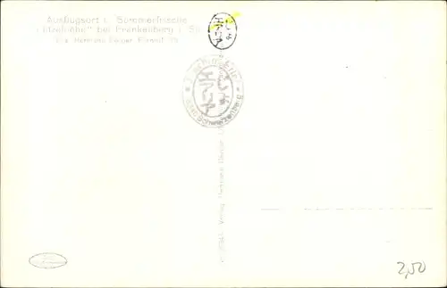 Ak Frankenberg in Sachsen, Blick von der Lützelhöhe, Lützeltal, Brücke