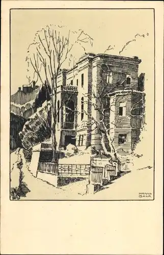 Künstler Ak Bock, Hanns, Lutherstadt Eisenach in Thüringen, Reuterhaus, Gedächtnis-Feier 1874-1924