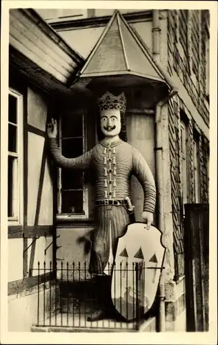 Ak Neustadt im Harz Harztor Thüringen, Roland am Ratskeller
