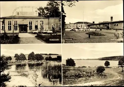 Ak Lenzen an der Elbe Prignitz, Betriebsferienheim VEB Märkische Ölwerke Wittenberge, Rudower See