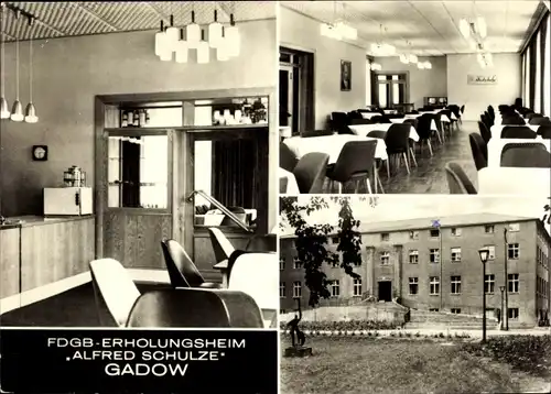 Ak Gadow Lanz in der Prignitz, FDGB Erholungsheim Alfred Schulze